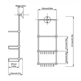 Aquarius Bathrooms Basket Aquarius Blenheim Traditional Shower Tidy in Chrome