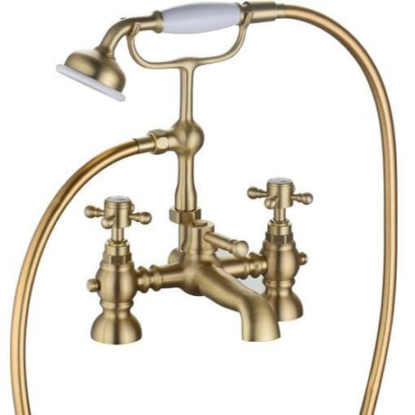 Aquarius Bathrooms Bath Shower Mixer Brushed Brass Aquarius Chic Bath Shower Mixer Tap
