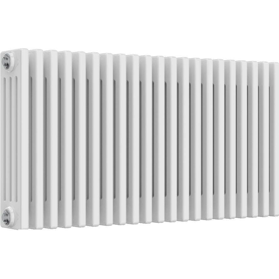Aquarius Bathrooms Column Radiator 500mm x 965mm Aquarius Foundry Horizontal 4 Column Radiator in White