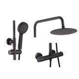 Aquarius Bathrooms Bar Shower Kit Aquarius RainLux Eco Round Adjustable Exposed Bar Shower System