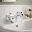 Aquarius Bathrooms Mono Tap Aquarius Timeless Mono Crosshead Basin Mixer Tap in Chrome