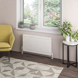 Aquarius Type 21 Compact Panel Radiator In Gloss White