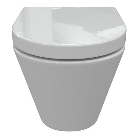Aquarius Bathrooms Wall Hung Toilet Aquarius Emma Rimless Wall Hung Toilet with Soft Close Seat