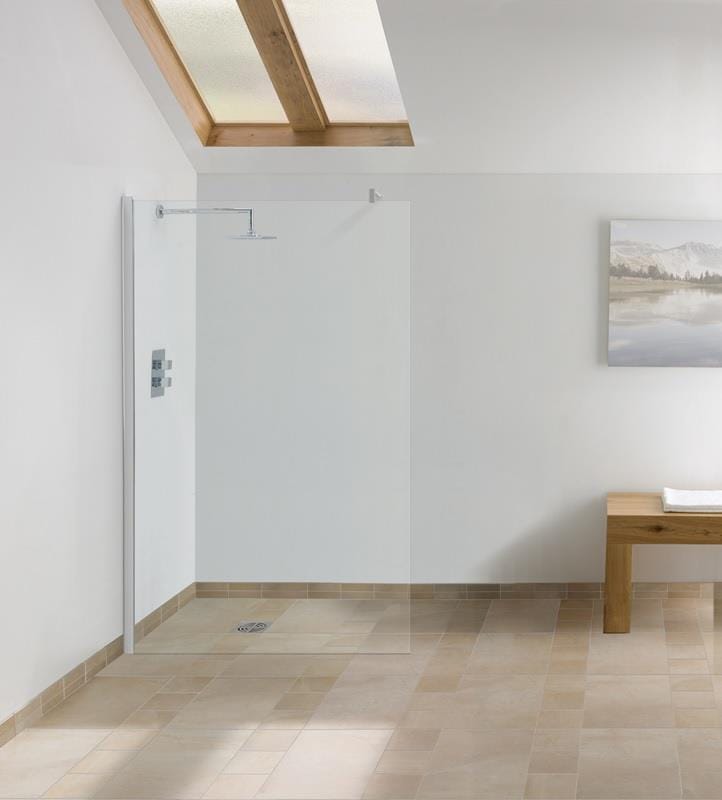 Aquarius Bathrooms Wetroom Panel Kit Aquarius LevAqua Wetroom Screen 8mm Easy Clean Glass