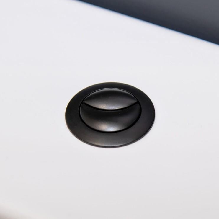 Aquarius Bathrooms Flush Button Aquarius Scott Round Dual Flush Button - Matt Black - AQSCO0206