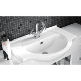 Aquarius Floor Standing Vanity Unit Aquarius Canberra 1050mm 2 Door Floor Standing Vanity Unit and Back to Wall WC Unit Combination with 1 Tap Hole Round Basin