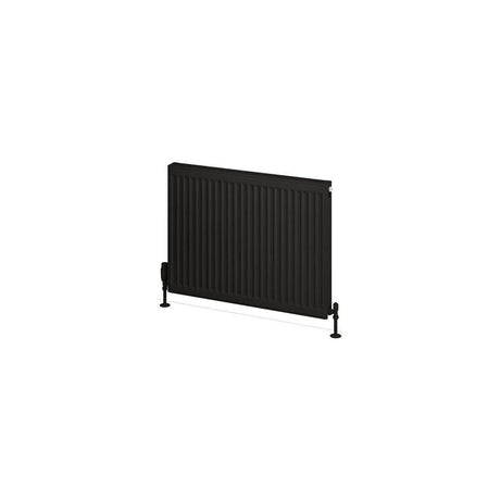 Aquarius Bathrooms Type 21 Aquarius Type 21 Compact Panel Radiator In Matt Black