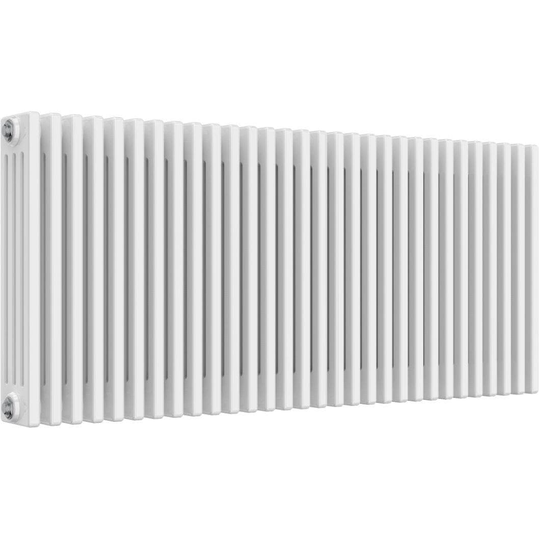 Aquarius Bathrooms Column Radiator 600mm x 1370mm Aquarius Foundry Horizontal 4 Column Radiator in White