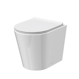 Aquarius Bathrooms Back To Wall Toilet Aquarius Metric Rimless Back to Wall Toilet with Soft Close Seat