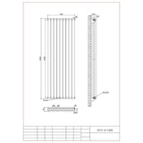 Aquarius Bathrooms Column Radiator Aquarius Athens Double Vertical Column Radiator