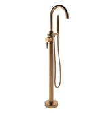 Aquarius Bathrooms Freestanding Bath Filler Brushed Bronze Aquarius Zanelli Floorstanding Bath Shower Mixer Tap with Shower Kit