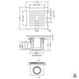 Aquarius Bathrooms Shower Tray Waste Aquarius Urbano 90mm Shower Waste with Square Grill for 32mm Slimline Trays