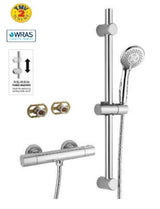 Aquarius Bathrooms Exposed Shower Set Aquarius RainLux Easy-Fit Round Bar Shower Valve and Kit