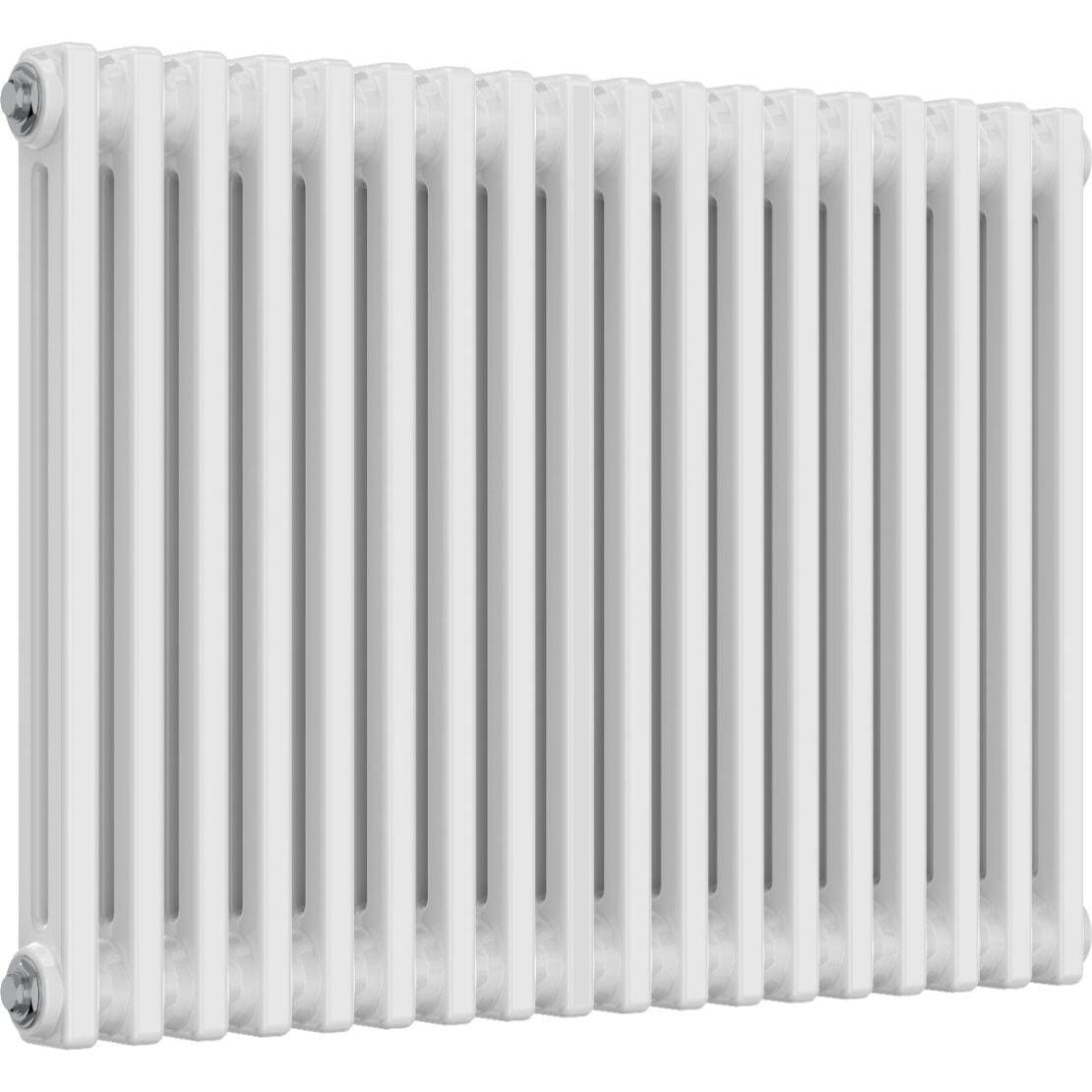 Aquarius Bathrooms Column Radiator 600mm x 830mm Aquarius Foundry Horizontal 2 Column Radiator in White
