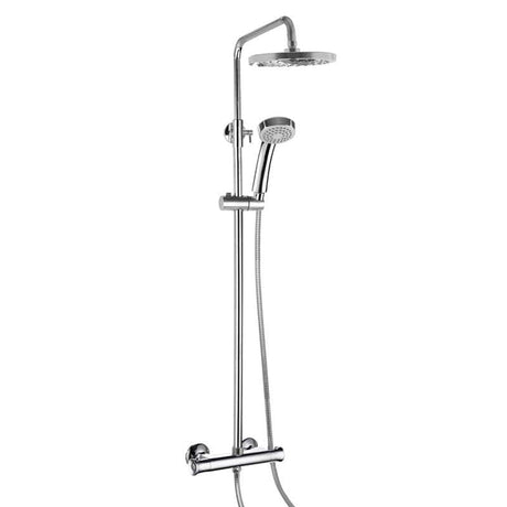 Aquarius Bathrooms Bar Valve Kit Aquarius Harik 2 Round Adjustable Thermostatic Shower & Kit Chrome