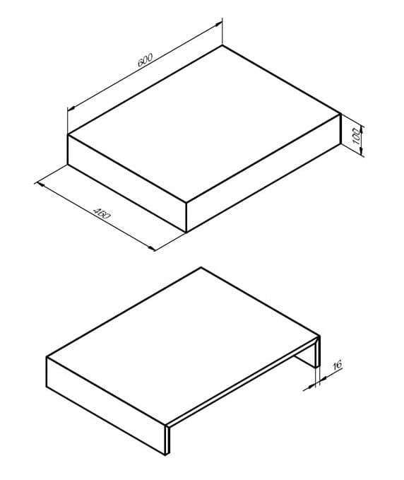 Aquarius Console Unit Aquarius Marblesque Console Shelf White Marble Effect