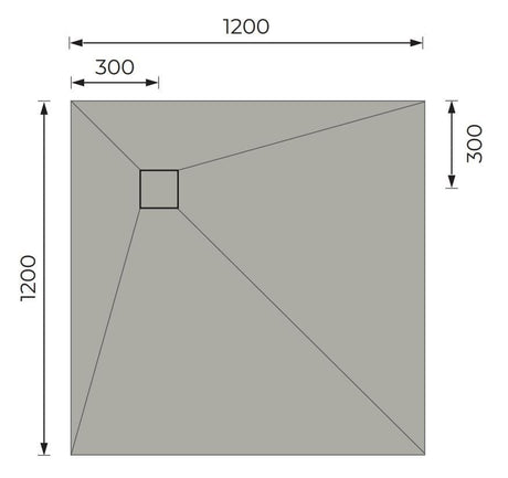 Aquarius Bathrooms Wetroom Tray Aquarius LevAqua Wetroom Tray with Corner Drain Complete Kit
