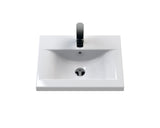 Aquarius Floor Standing Vanity Unit Aquarius Brisbane 500mm Wall Hung 2 Door Vanity Unit with 1 Tap Hole Mid Edge Basin