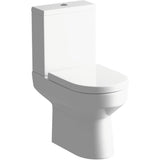 Aquarius Bathrooms Bathroom Suite Aquarius View 450mm Vanity Unit with Basin and Close Coupled Toilet Set in White
