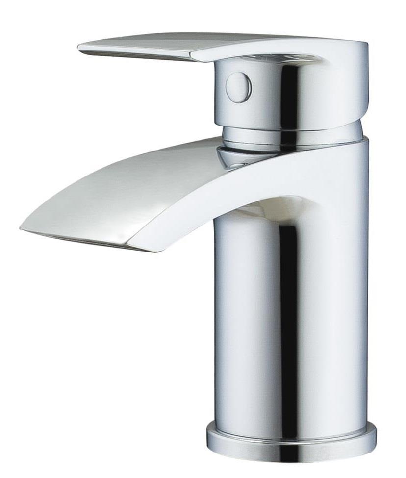Aquarius Arc Mini Mono Basin Mixer Tap with Waste