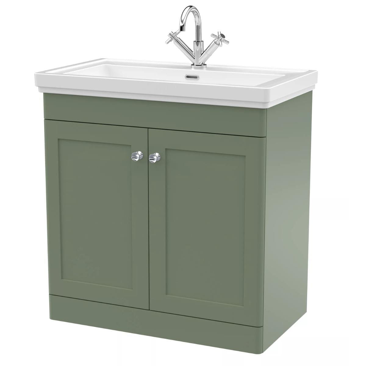 Aquarius Bathrooms Floor Standing Vanity Unit Aquarius Leighton 800mm Floor Standing Two Door Vanity Unit with Basin