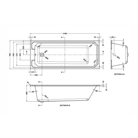 Aquarius Bathrooms Single Ended Bath Aquarius Clarice Traditional Art Deco Single Ended Bath