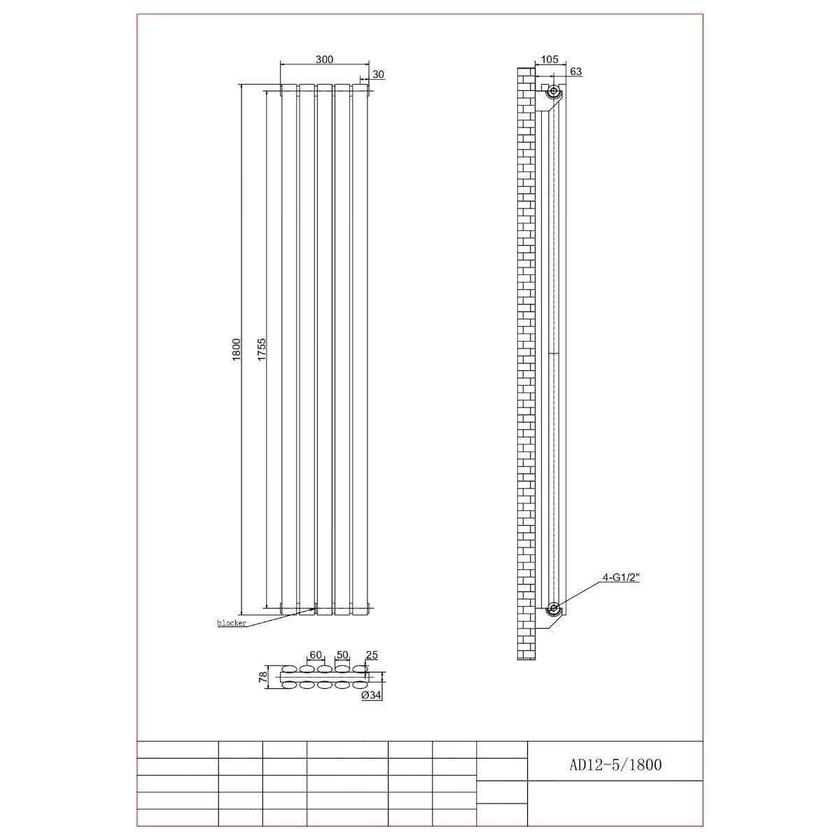 Aquarius Bathrooms Column Radiator Aquarius Athens Double Vertical Column Radiator
