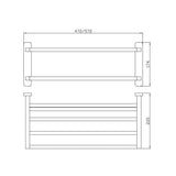 Aquarius Bathrooms Towel Shelf Aquarius Auro Towel Shelf in Brushed Brass