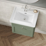 Aquarius Wall Mounted Vanity Unit Aquarius Leighton 500mm Wall Mounted One Drawer Vanity Unit with Basin