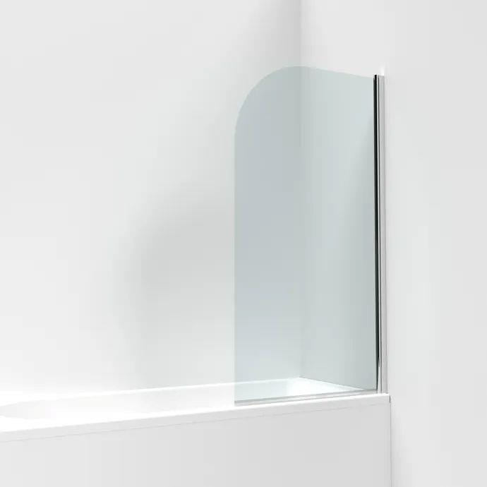 Aquarius LevAqua Curved 6mm Hinged Bath Screen 1400 x 800mm