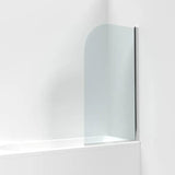 Aquarius LevAqua Curved 6mm Hinged Bath Screen 1400 x 800mm