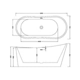 Aquarius Bathrooms Roll Top and Slipper Freestanding Bath Aquarius Haven Freestanding Slipper Bath
