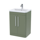 Aquarius Floor Standing Vanity Unit Aquarius Perth 600mm 2 Door Floor Standing Vanity Unit with 1 Tap Hole Basin