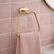 Aquarius Bathrooms Towel Ring Aquarius Auro Towel Ring in Brushed Brass