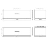 Aquarius Bathrooms Bath Panel Aquarius Halite Waterproof Front Bath Panel in Matt Grey