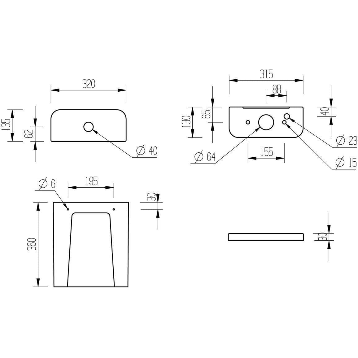 Aquarius Bathrooms Close Coupled Toilet Aquarius Willow Open Back Close Coupled Toilet with Soft Close Seat