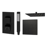 Aquarius Bathrooms Concealed Shower Set Aquarius Modern Square Concealed Shower Valve Set with Shower Head and Handset