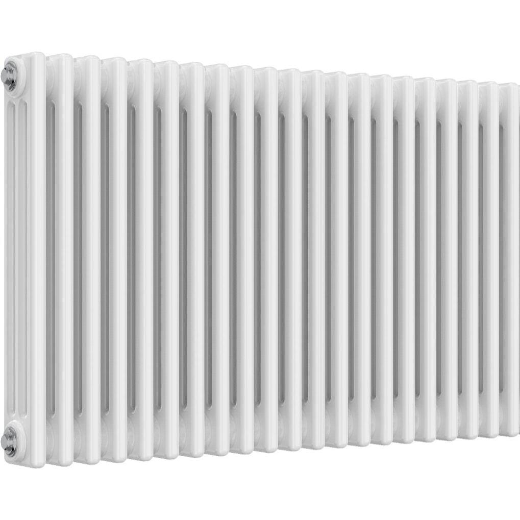 Aquarius Bathrooms Column Radiator 600mm x 965mm Aquarius Foundry Horizontal 3 Column Radiator in White