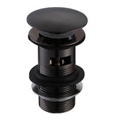 Aquarius Bathrooms Basin Waste Matt Black Aquarius Zanelli Slotted Basin Clicker Waste