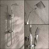 Aquarius Bathrooms Exposed Shower Set Aquarius Zacha Square Adjustable Shower Valve & Kit