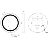 Aquarius Bathrooms Illuminated Mirror Aquarius Cirq 600mm Round Front LED Mirror