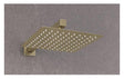 Aquarius Bathrooms Shower Arm and Head Kit Aquarius Modern Square Over Head 200mm Shower Head & Arm Brushed Brass AQ60104241