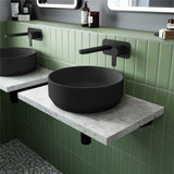 Aquarius Bathrooms Countertop Basin Aquarius Sirona Round Matt Countertop Basin 350mm