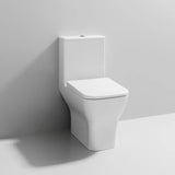Aquarius Bathrooms Close Coupled Toilet Aquarius Arden Rimless Short Projection Close Coupled Toilet with Soft Close Seat