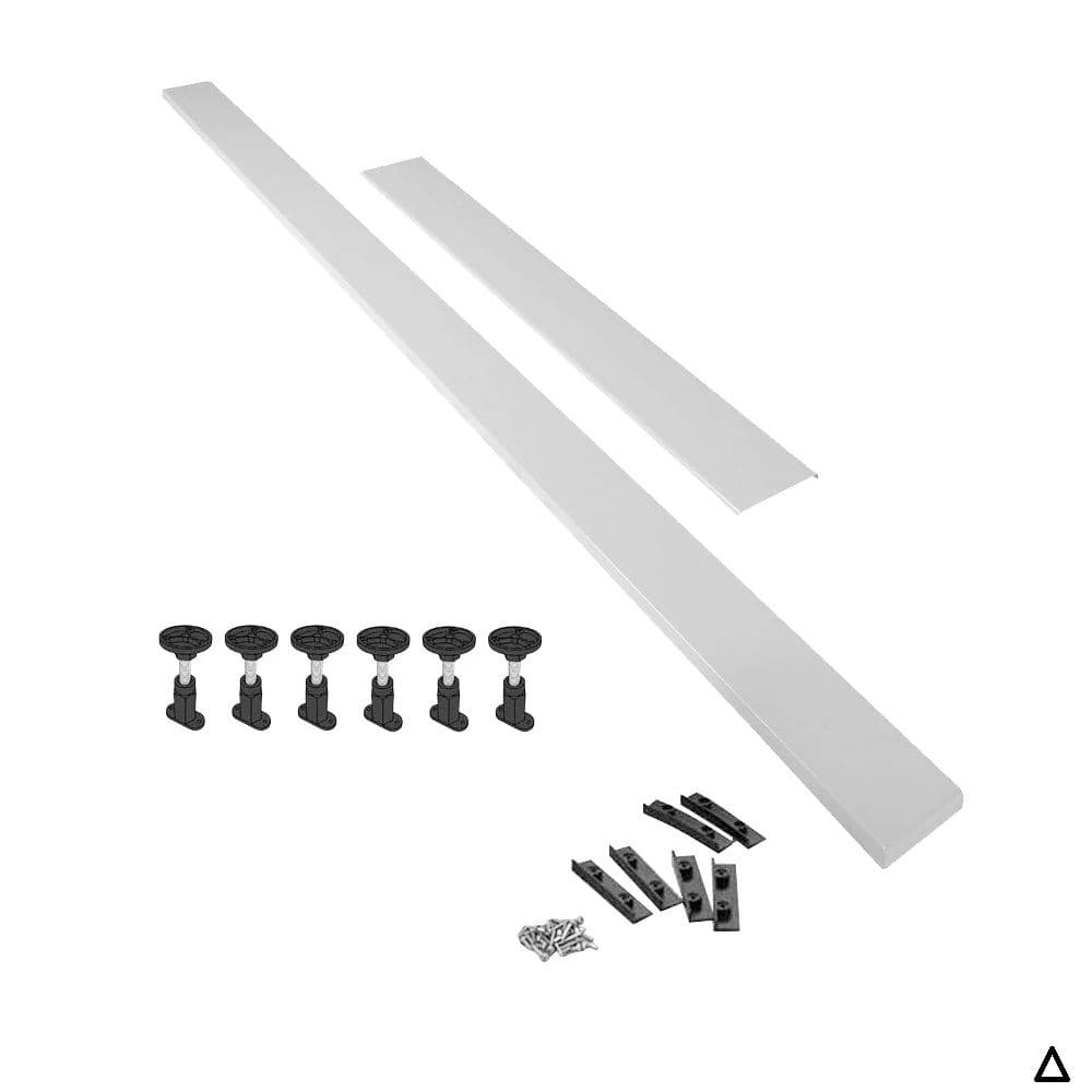 Aquarius Bathrooms Riser Kit Straight upto 1700mm Aquarius Urbano Riser Leg Kit for 45mm White Stone Resin Trays