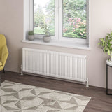 Aquarius Bathrooms Bathroom Heating 500 x 1400 Aquarius Type 21 Compact Panel Radiator In Gloss White