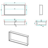 Aquarius Bathrooms Shelf Aquarius Shower Niche