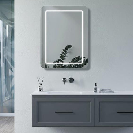Aquarius Bathrooms Illuminated Mirror Aquarius Muse 500 x 700mm Rectangle Front-Lit LED Mirror AQMU0078