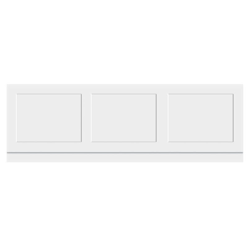 Aquarius Bathrooms Bath Panel 1700mm - Stock due in 12/08/2026 Aquarius Halite Waterproof Traditional Shaker Front Bath Panel in White Gloss