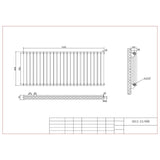 Aquarius Bathrooms Column Radiator Aquarius Athens Horizontal Double Column Radiator